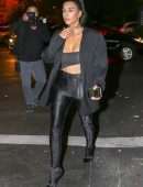 Kim Kardashian Outside Sugarfish in Calabasas