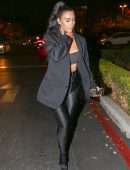 Kim Kardashian Outside Sugarfish in Calabasas
