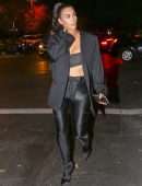 Kim Kardashian Outside Sugarfish in Calabasas