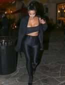 Kim Kardashian Outside Sugarfish in Calabasas