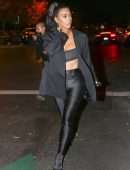 Kim Kardashian Outside Sugarfish in Calabasas