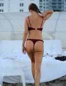 Kimberley Garner Booty in Bikini on the Beach in Miami