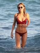 Kimberley Garner Booty in Bikini on the Beach in Miami