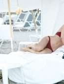 Kimberley Garner Booty in Bikini on the Beach in Miami