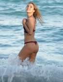Kimberley Garner Booty in Bikini on the Beach in Miami