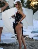 Kimberley Garner Booty in Bikini on the Beach in Miami