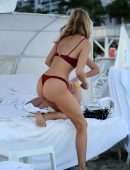 Kimberley Garner Booty in Bikini on the Beach in Miami