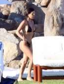 Kourtney Kardashian in Bikini at a Pool in Mexico