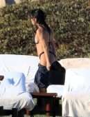 Kourtney Kardashian in Bikini at a Pool in Mexico