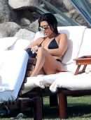 Kourtney Kardashian in Bikini at a Pool in Mexico
