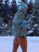 Kourtney Kardashian – Bikini Photoshoot in Alps