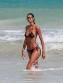 Lais Ribeiro Booty in Bikini on the Beach in Tulum