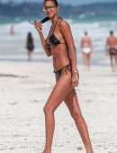Lais Ribeiro Booty in Bikini on the Beach in Tulum