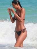 Lais Ribeiro Booty in Bikini on the Beach in Tulum