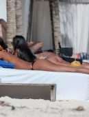 Lais Ribeiro Booty in Bikini on the Beach in Tulum