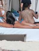 Lais Ribeiro Booty in Bikini on the Beach in Tulum