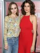Lily-Rose Depp and Laetitia Casta at the Premiere of "L'Homme Fidele" in Paris