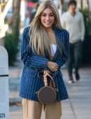 Madison Beer Pokies Outside Cafe Gratitude in Los Angeles