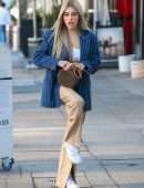 Madison Beer Pokies Outside Cafe Gratitude in Los Angeles