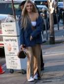 Madison Beer Pokies Outside Cafe Gratitude in Los Angeles