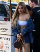 Madison Beer Pokies Outside Cafe Gratitude in Los Angeles