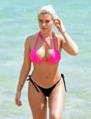 Megan Barton Hanson Booty in Bikini at a Beach in Mauritius