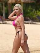 Megan Barton Hanson Booty in Bikini at a Beach in Mauritius