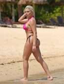 Megan Barton Hanson Booty in Bikini at a Beach in Mauritius