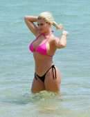 Megan Barton Hanson Booty in Bikini at a Beach in Mauritius