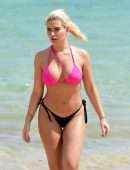 Megan Barton Hanson Booty in Bikini at a Beach in Mauritius