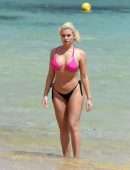 Megan Barton Hanson Booty in Bikini at a Beach in Mauritius