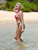 Megan Barton Hanson Booty in Bikini at a Beach in Mauritius