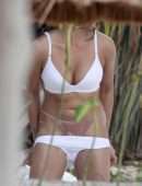 Monika Clarke Photoshoot Candids in Tulum