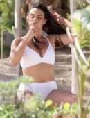 Monika Clarke Photoshoot Candids in Tulum