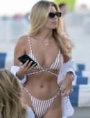 Natasha Oakley in Bikini at Beach in Miami
