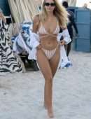 Natasha Oakley in Bikini at Beach in Miami