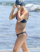 Nathalie Kelley Swimming at Iceberg's in Sydney