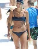 EXCLUSIVE: Nathalie Kelley pictured swimming at the iconic Icebergs, Sydney