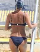 Nathalie Kelley Swimming at Iceberg's in Sydney