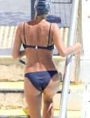 Nathalie Kelley Swimming at Iceberg's in Sydney