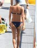 EXCLUSIVE: Nathalie Kelley pictured swimming at the iconic Icebergs, Sydney