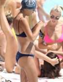 EXCLUSIVE: Nathalie Kelley pictured swimming at the iconic Icebergs, Sydney