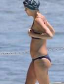 Nathalie Kelley Swimming at Iceberg's in Sydney
