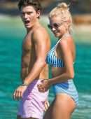 Pixie Lott in Bikini on the Beach in Barbados