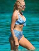 Pixie Lott in Bikini on the Beach in Barbados
