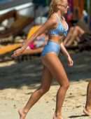 Pixie Lott in Bikini on the Beach in Barbados