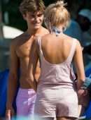 Pixie Lott in Bikini on the Beach in Barbados