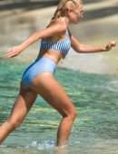 Pixie Lott in Bikini on the Beach in Barbados