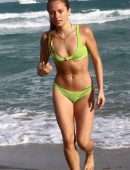 Sailor Brinkley Cook in Bikini at the Beach in Miami