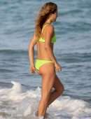 Sailor Brinkley Cook in Bikini at the Beach in Miami